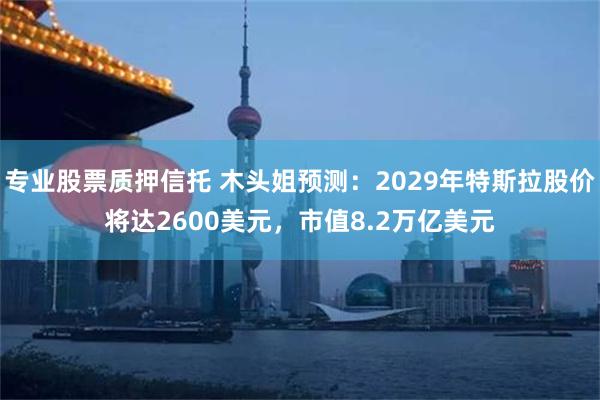 专业股票质押信托 木头姐预测：2029年特斯拉股价将达2600美元，市值8.2万亿美元