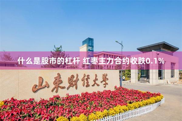 什么是股市的杠杆 红枣主力合约收跌0.1%