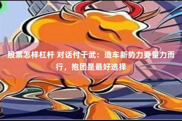 股票怎样杠杆 对话付于武：造车新势力要量力而行，抱团是最好选择