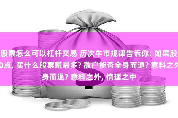 股票怎么可以杠杆交易 历次牛市规律告诉你: 如果股市重回6000点, 买什么股票赚最多? 散户能否全身而退? 意料之外, 情理之中